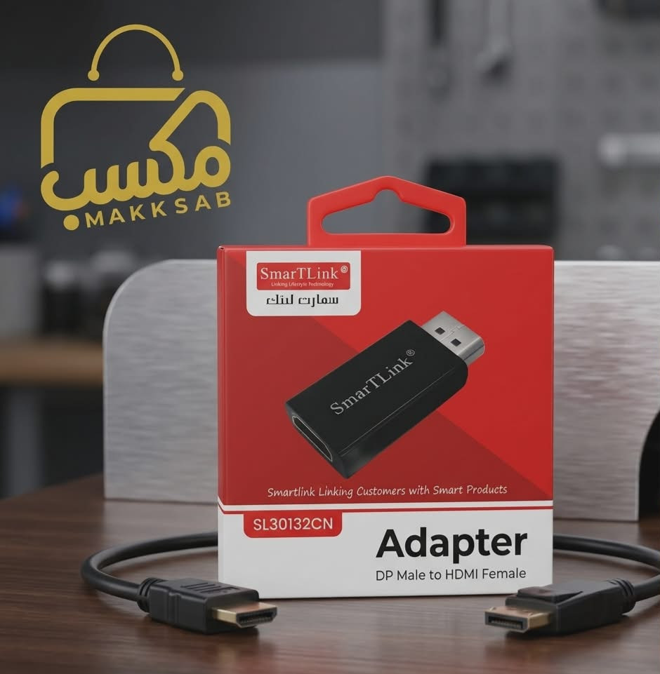 محول (Adapter) موديل SL30124CN من منفذ DisplayPort إلى HDMI.